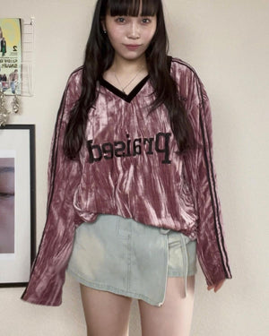 サイドリボンラップ風ショートパンツ