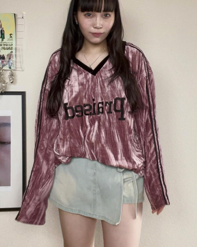 サイドリボンラップ風ショートパンツ
