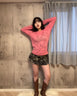 迷彩フリルミニスカート
