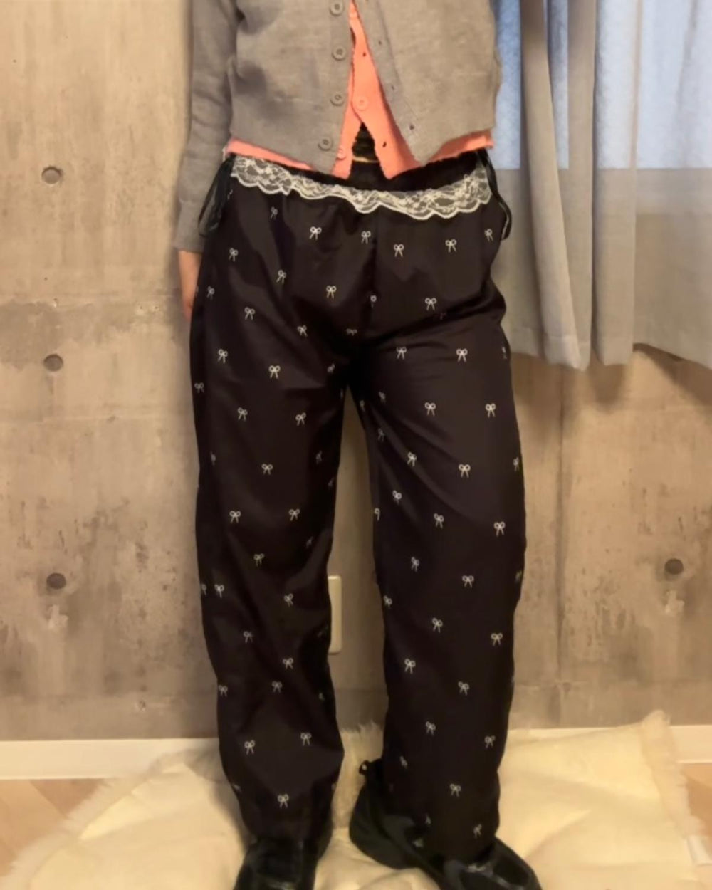 ウエストサイドリボンパンツ