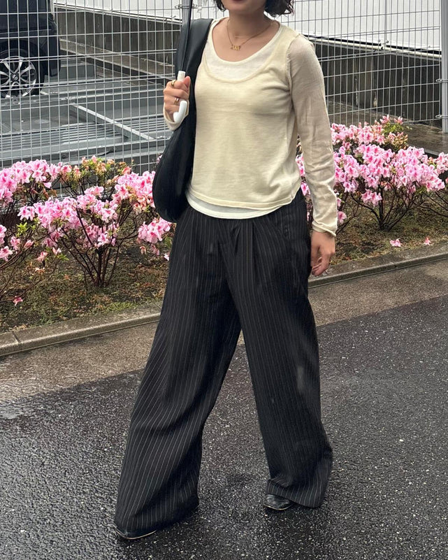 レイヤードデザインロンT