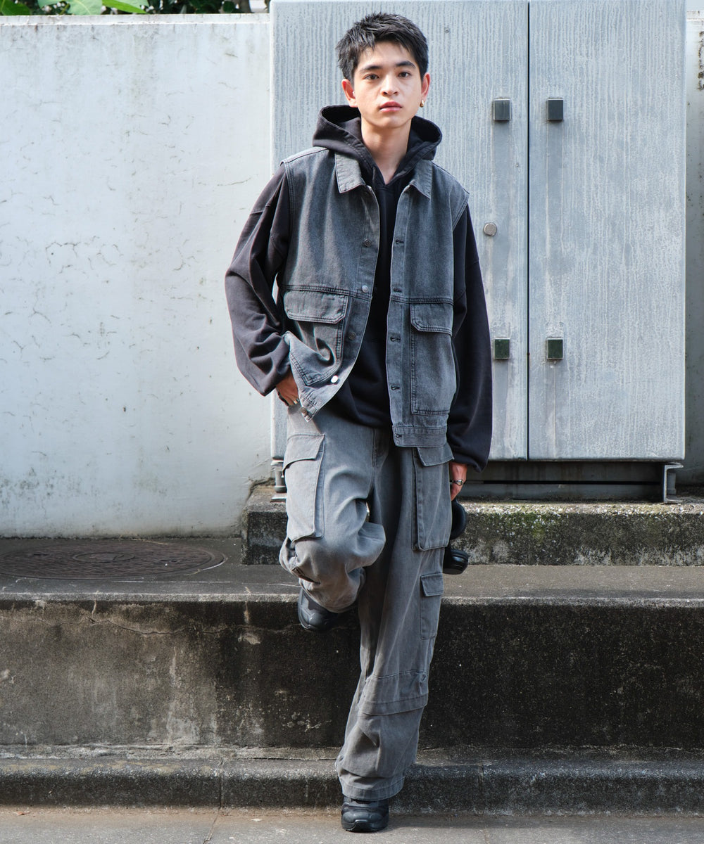 デニムブラック モデル：180cm L着用