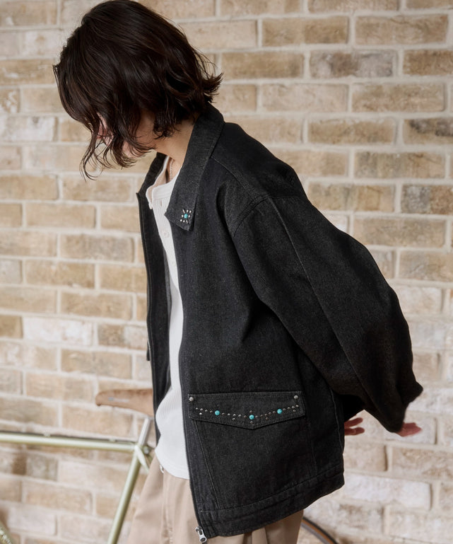 デニムブラック モデル：182cm L着用