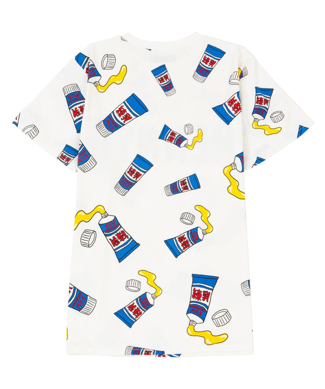 フード総柄Tシャツ