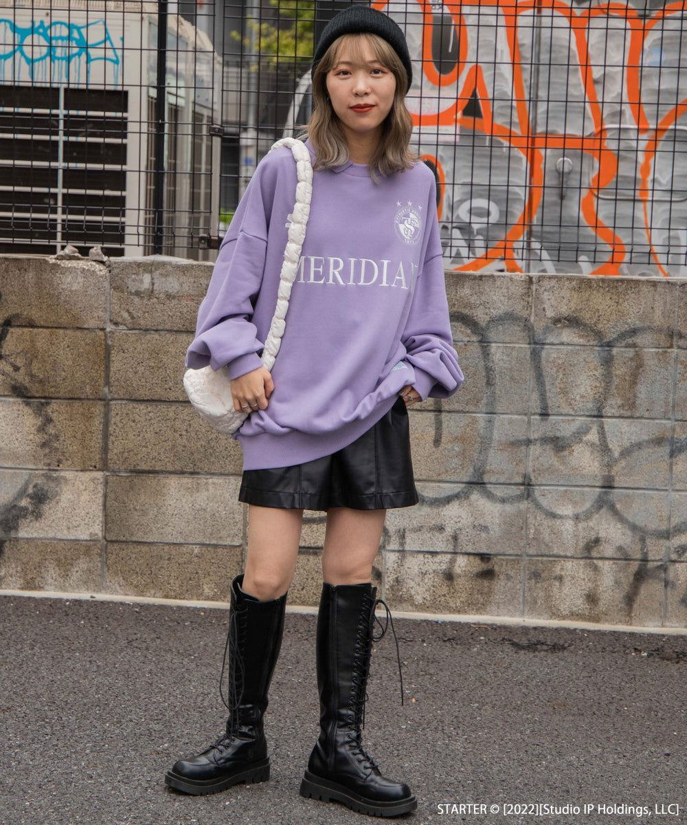 Lパープル モデル : 157cm L着用