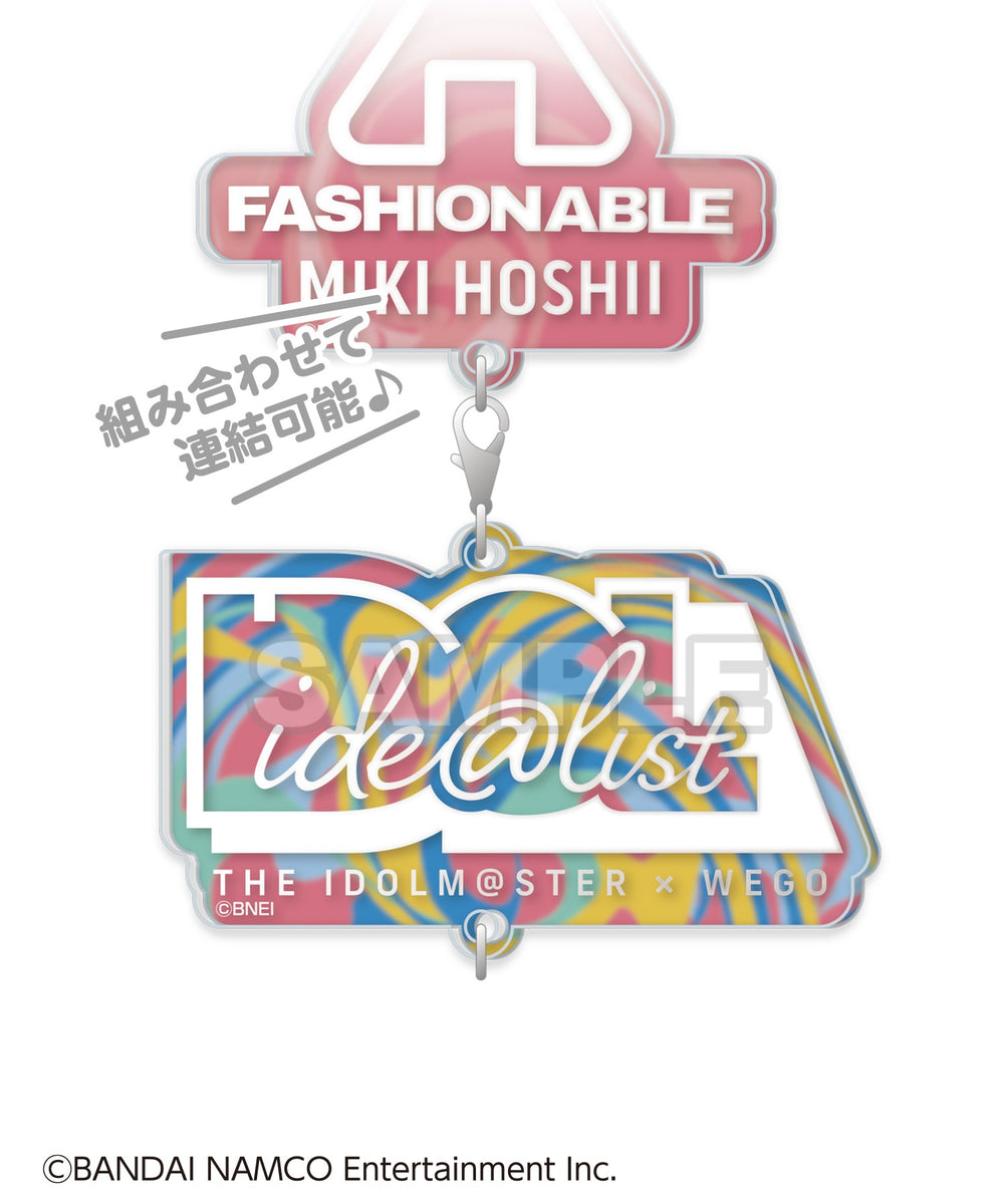 【ide@list】ラバー風アクリルキーホルダー