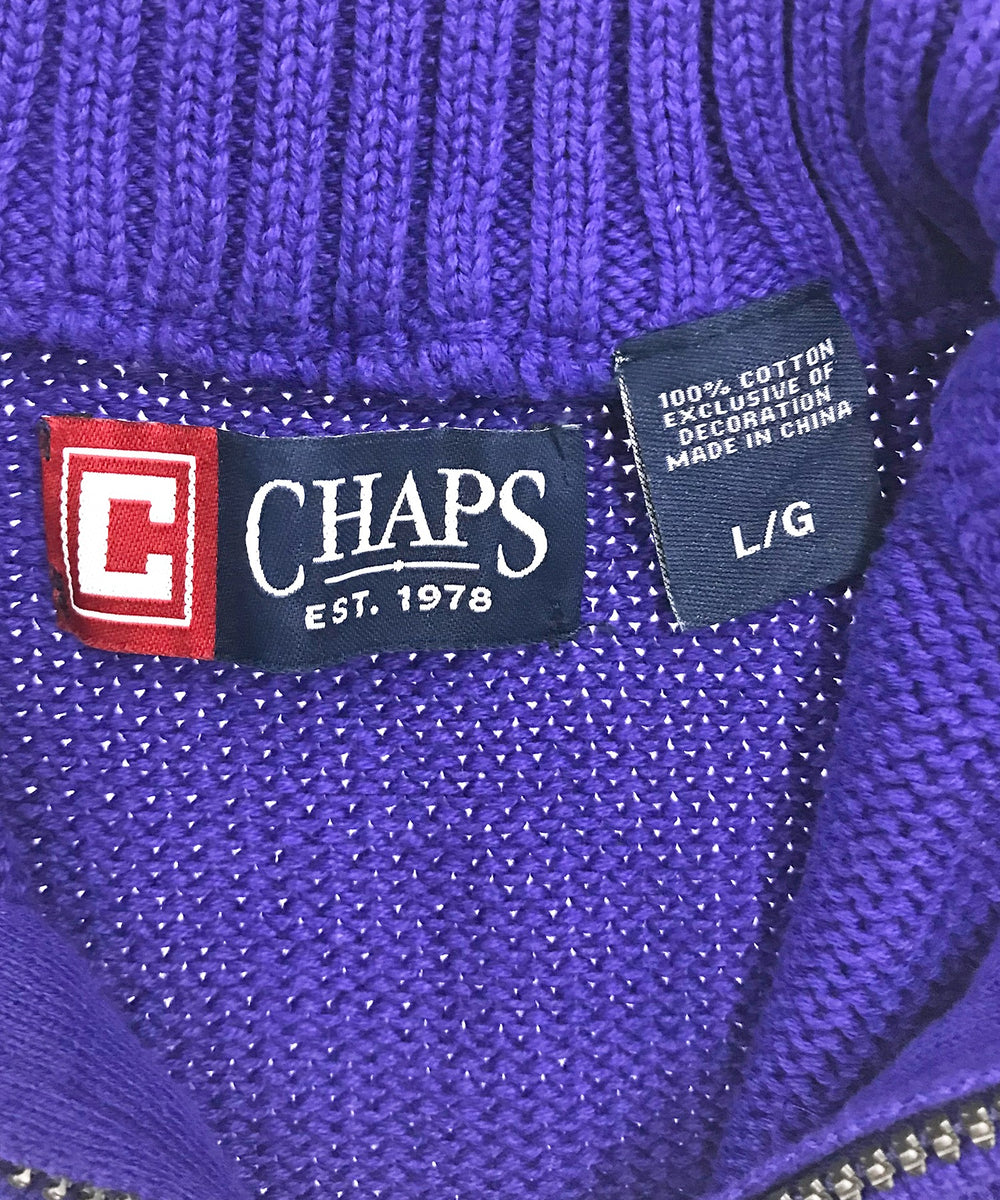 CHAPS ハーフZIPニット