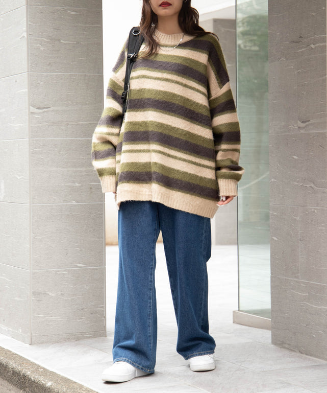 デニム中濃 モデル：159cm M着用
