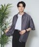 メッシュBIGシャツ/パープル モデル：177cm L着用