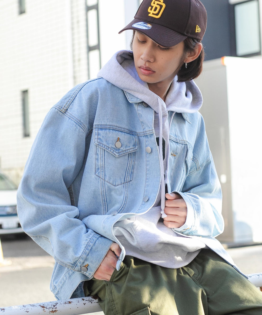デニム淡色 モデル：175cm L着用