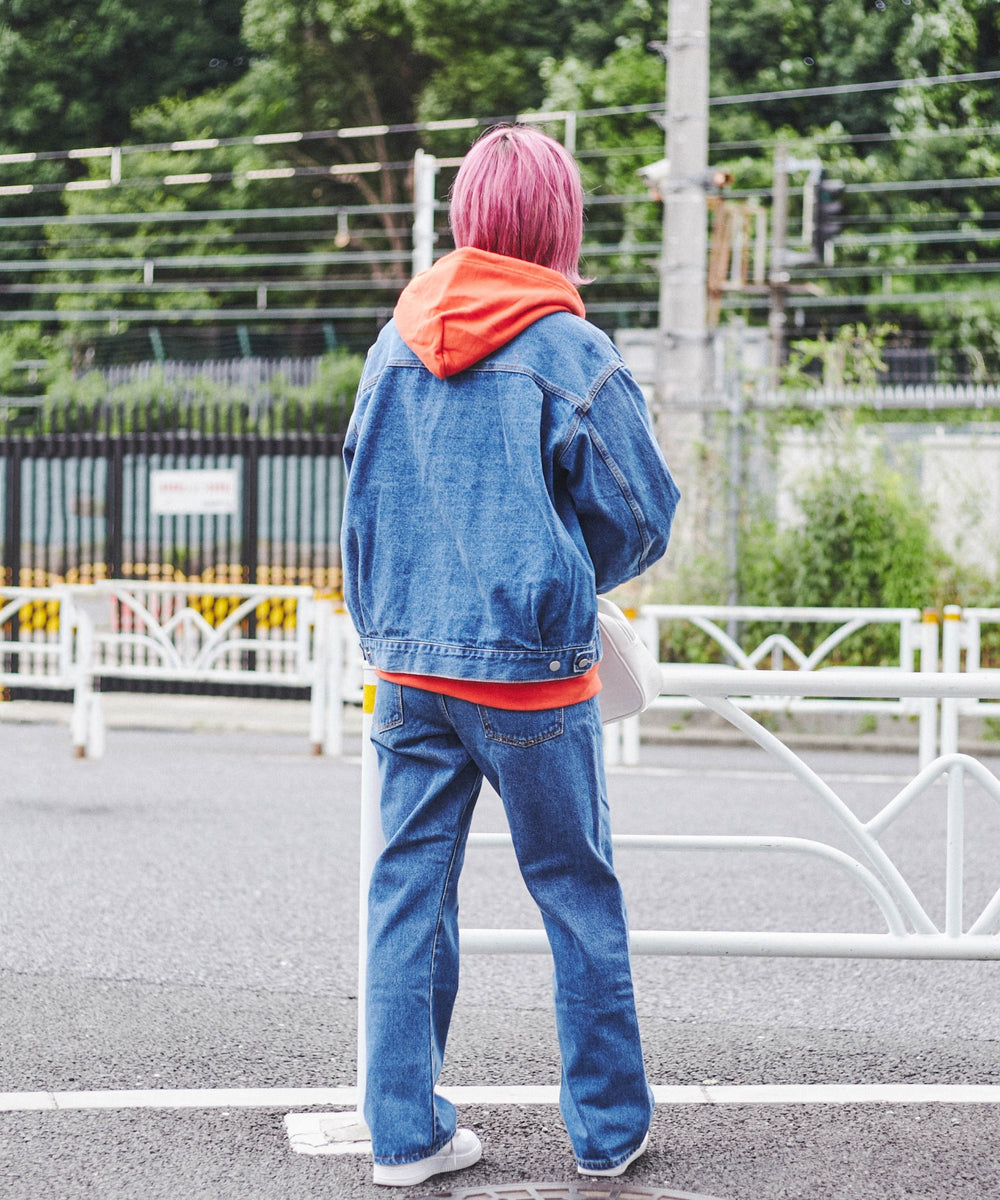 デニム中濃色 モデル：170cm M着用