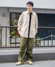 ベージュ　モデル：175cm 　L着用