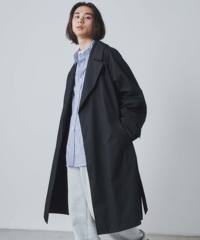 ダブルブレステッドコート/モデル：172cm L着用